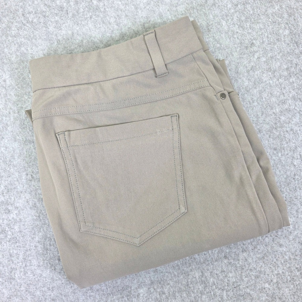 WVRST‎ Athletic Men's 5-Pocket Performance Pants Light Gray 34x32 RN104141